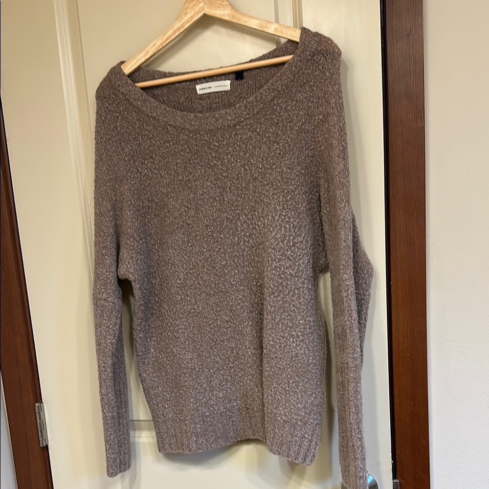 Anthropologie Oversized Brown Sweater